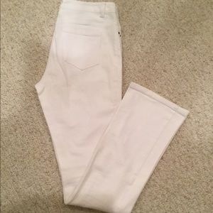 Etcetera white stretch denim jeans